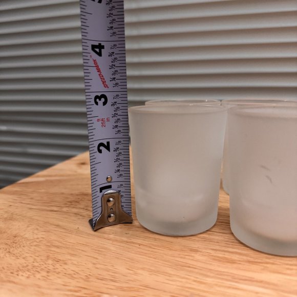 Frosted Tealight Candle Votives - Picture 4 of 4